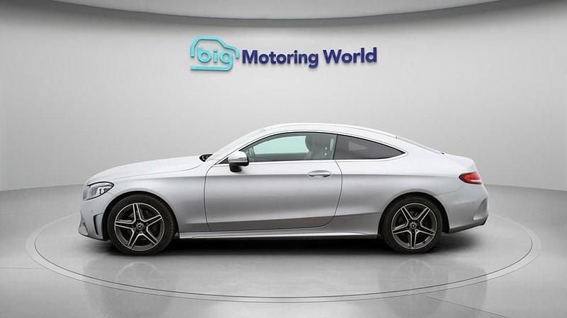 Used Mercedes C200 AMG line 198 HP (145 kW) 2023 Silver Coupe