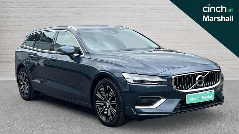 Metallic denim blue Used 2022 Volvo V60 Inscription Estate | £24,303 (Good price) - Image 1/4