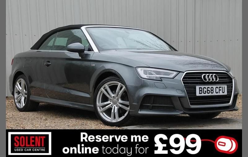 Used Audi A3 Cabriolet S-Line 150 HP (110 kW) 2018 Grey Cabriolet