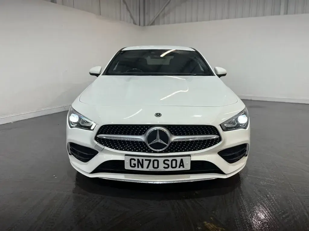 Used Mercedes CLA180 AMG line 136 HP (100 kW) 2021 White Sedan