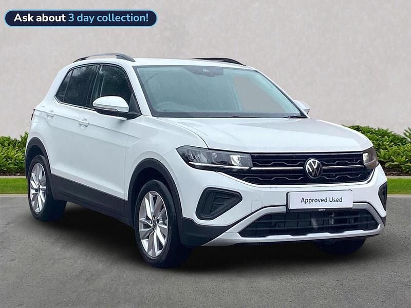 White New 2025 VW T-Cross Match SUV | £20,122 (Good price) - Image 1/2