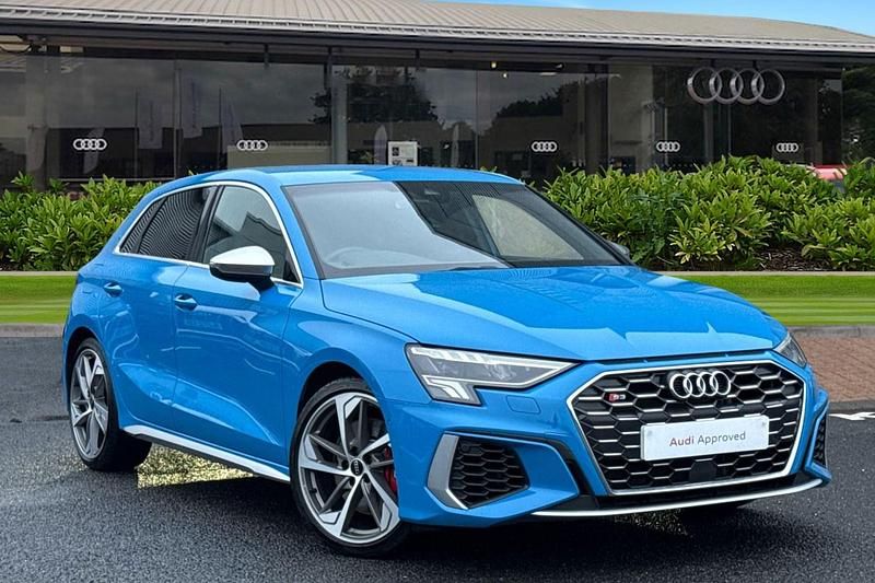 Blue Used 2023 Audi S3 Sportback Comfort Hatchback | £29,990 (Fair price) - Image 1/4