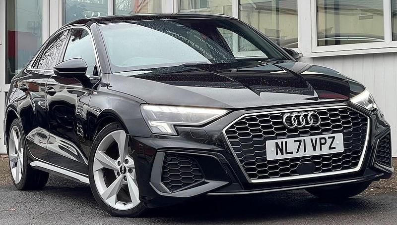 Used Audi A3 S-Line 150 HP (110 kW) 2021 Black Sedan