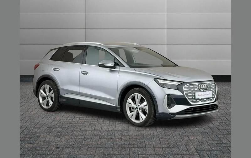 Silver Used 2024 Audi Q4 e-tron Black Edition SUV | £35,994 (Fair price) - Image 1/4