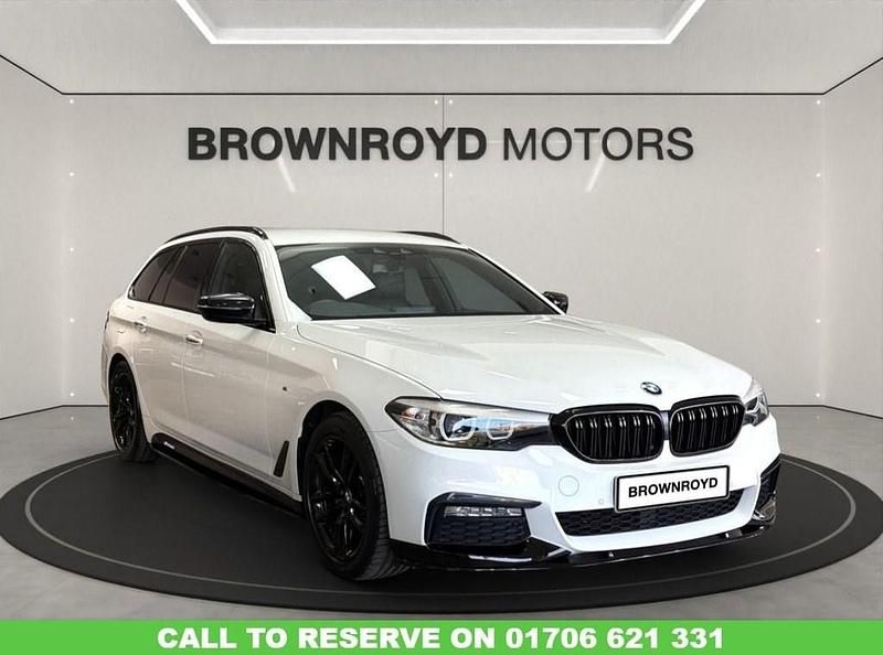 White Used 2018 BMW 520 M Sport Estate | £19,990 (Fair price) - Image 1/3