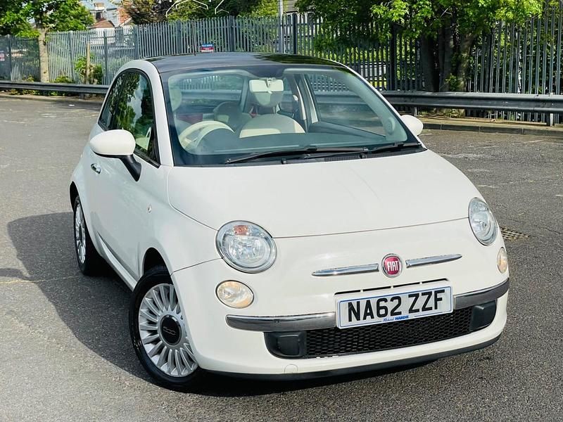 White Used 2012 Fiat 500 Lounge Hatchback | £2,645 (Fair price) - Image 1/4