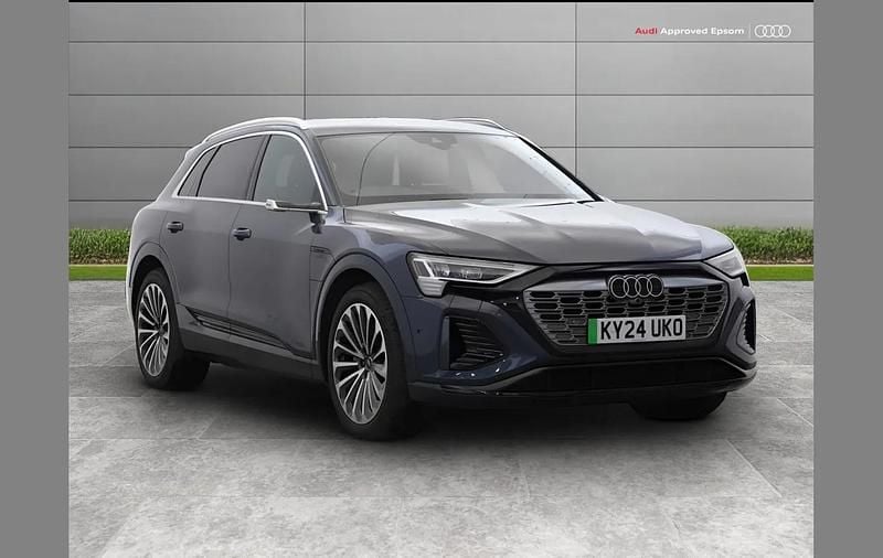 Blue Used 2024 Audi Q8 e-tron S-Line SUV | £47,589 (Expensive) - Image 1/4