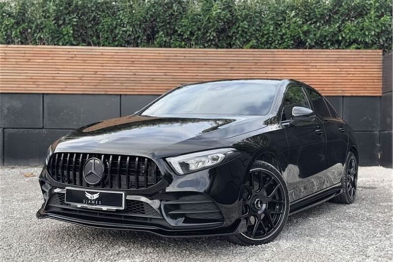 Black Used 2019 Mercedes A180 AMG line Sedan | £18,590 (A bit pricey) - Image 1/4