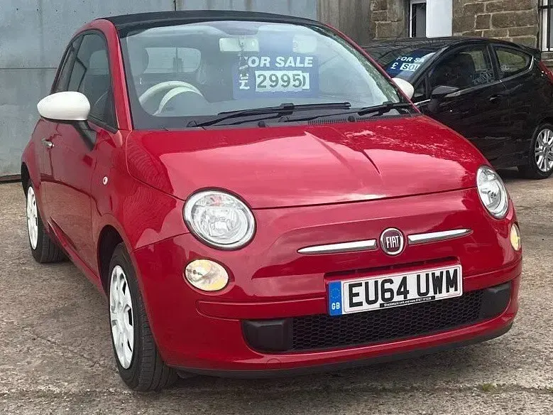 Used Fiat 500 2014 Red Cabriolet