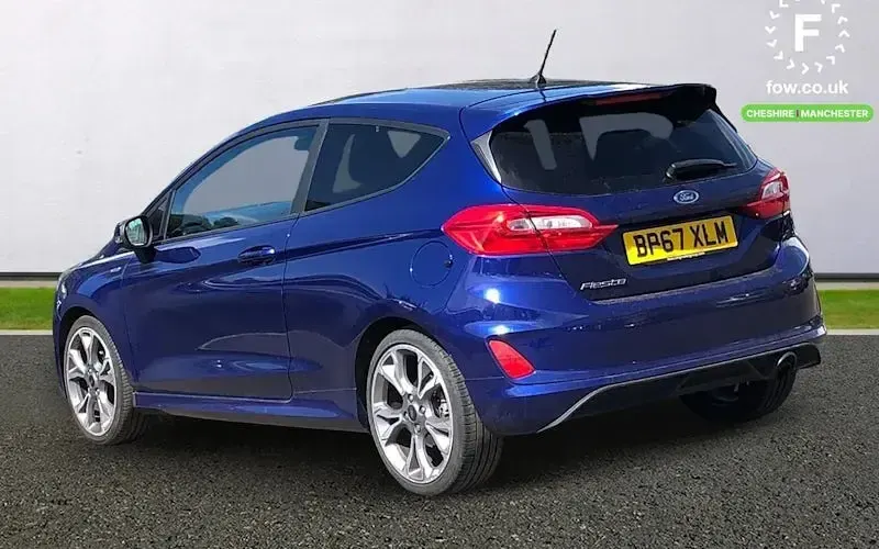 Used Ford Fiesta ST-Line 125 HP (91 kW) 2018 Blue Hatchback