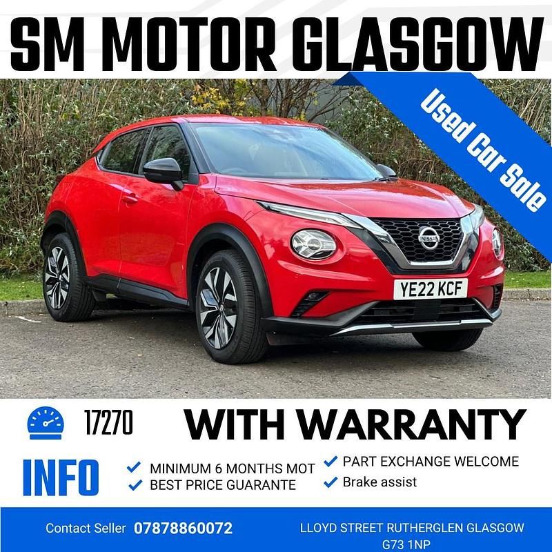 Red Used 2022 Nissan Juke Acenta SUV | £9,997 (Super price) - Image 1/4
