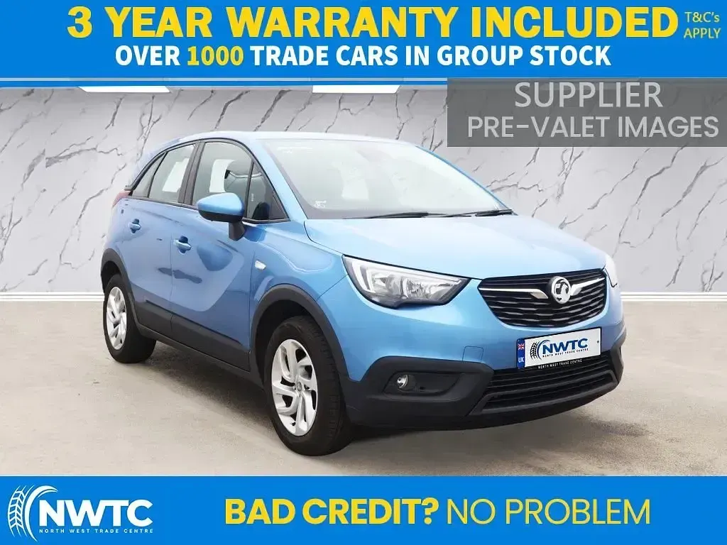 Used Vauxhall Crossland X S 110 HP (80 kW) 2018 Blue SUV