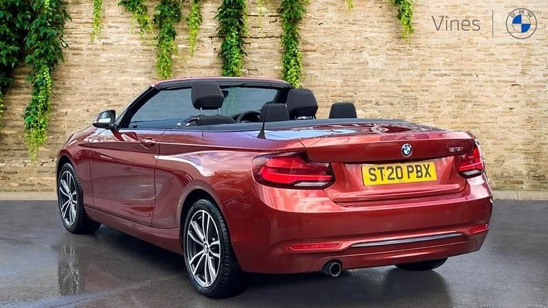 Usado BMW 218 Sport Line 136 HP (100 kW) 2020 Laranja Cabrios