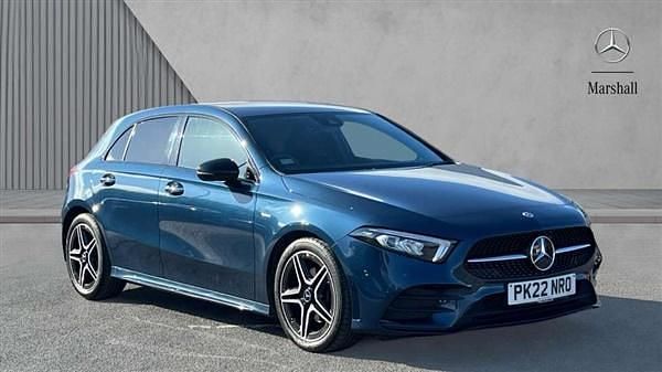 Blue Used 2022 Mercedes A180 AMG Line Premium Hatchback | £22,780 (A bit pricey) - Image 1/4
