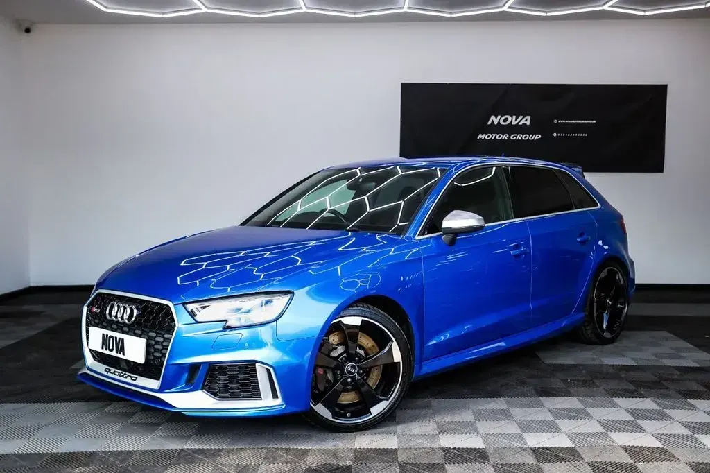 Used Audi RS3 Comfort 340 HP (250 kW) 2018 Blue Sedan