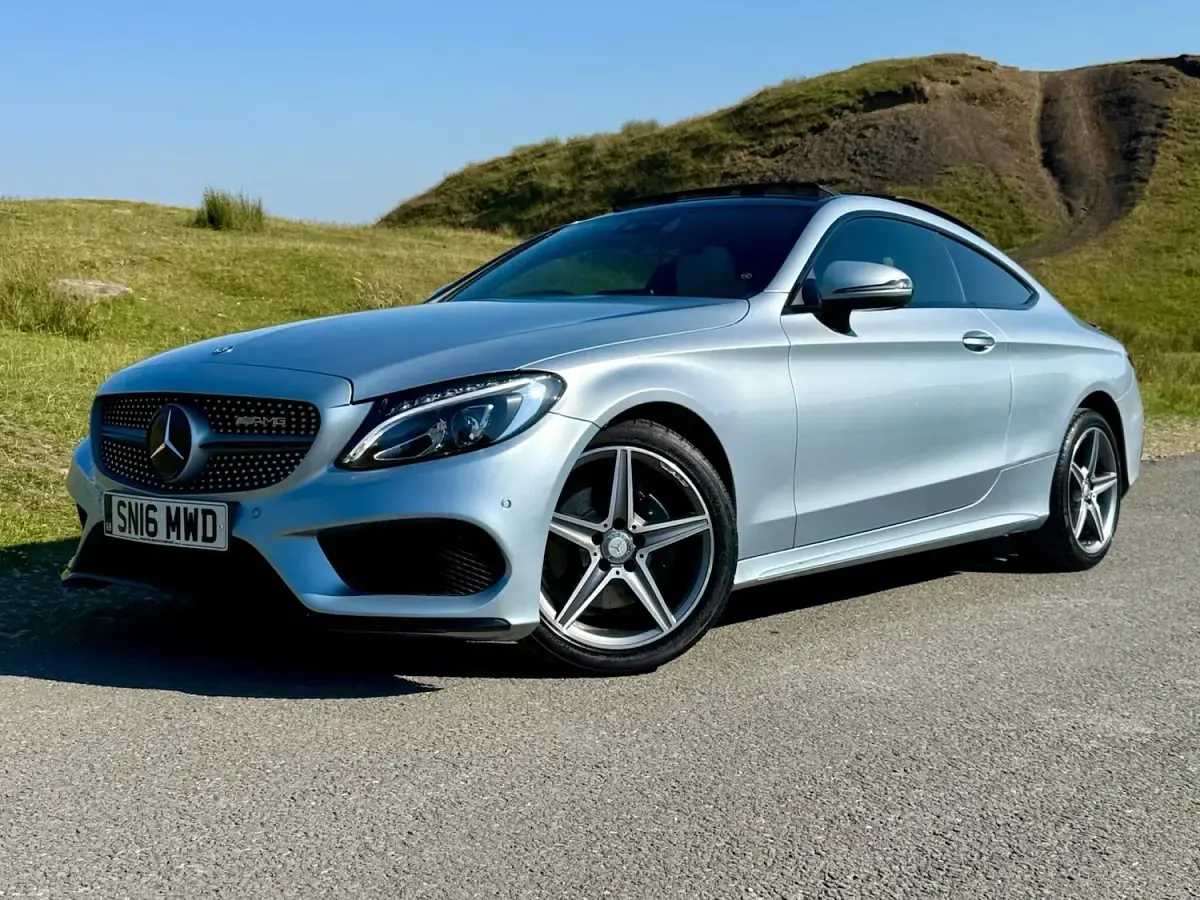 Used Mercedes C200 AMG Line Premium Plus 2016 Silver Coupe