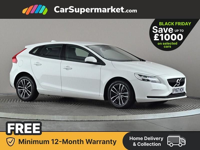 White Used 2017 Volvo V40 Momentum Hatchback | £8,197 (Fair price) - Image 1/3