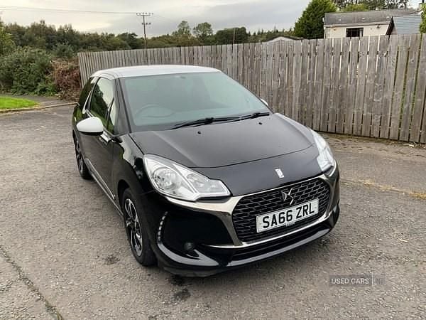 Black Used 2016 DS Automobiles DS3 Elegance Hatchback | £3,450 (Fair price) - Image 1/4