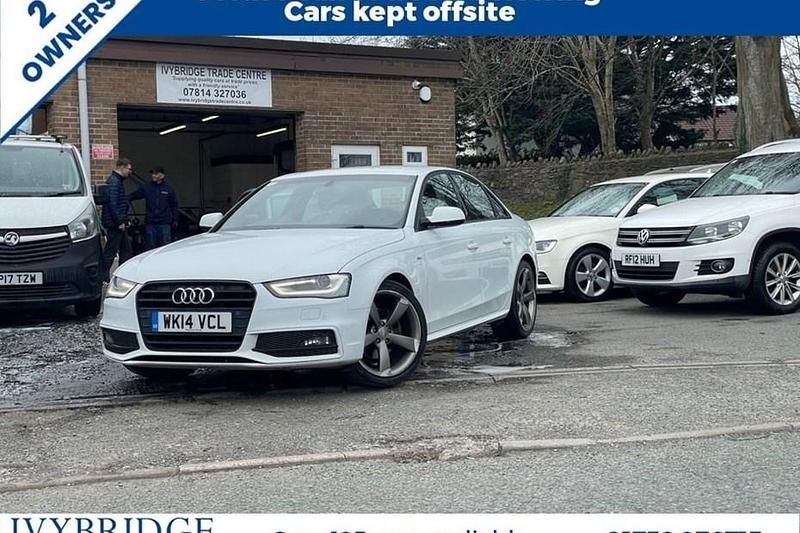 Used Audi A4 Black Edition 177 HP (130 kW) 2014 White Sedan