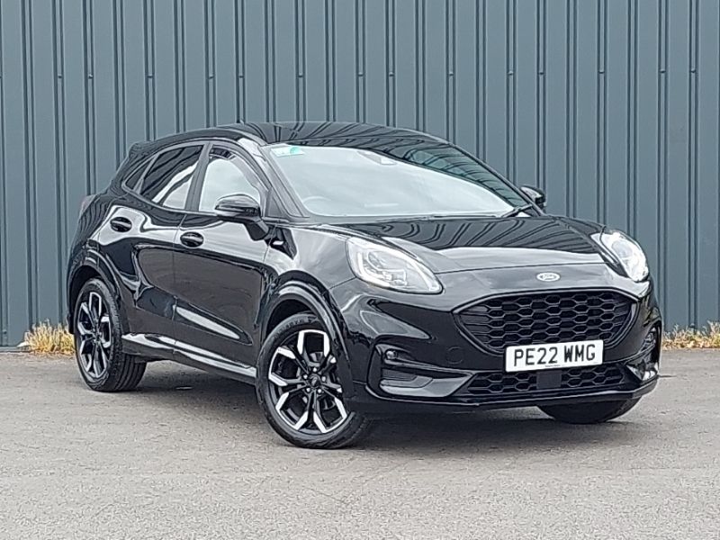 Black Used 2022 Ford Puma ST-Line X Hatchback | £18,498 (Fair price) - Image 1/4