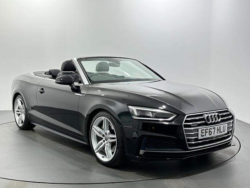 Used Audi A5 Cabriolet S-Line 252 HP (185 kW) 2017 Black Cabriolet
