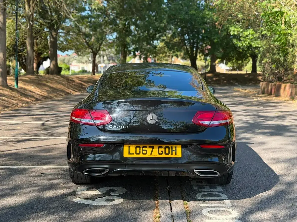 Used Mercedes C220 AMG line 2017 Black Coupe