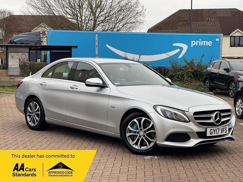 Silver Used 2017 Mercedes C350e Sedan | £9,399 (Fair price) - Image 1/4