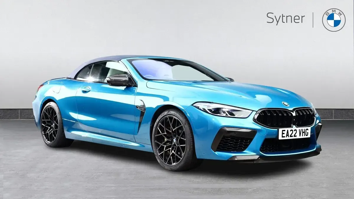 Used BMW M8 Competition Edition 616 HP (453 kW) 2022 Blue Cabriolet