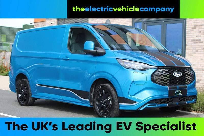 Blue Used 2024 Ford E-Transit Sport Van | £25,995 - Image 1/3