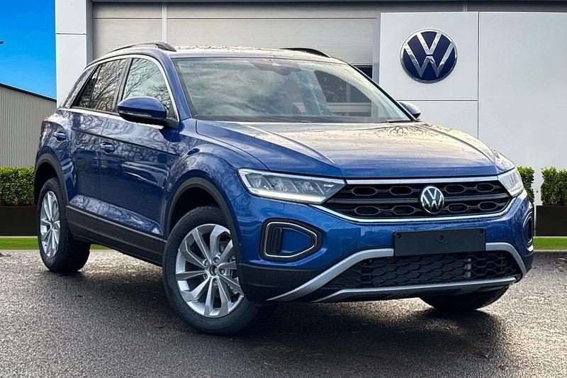 Blue New 2025 VW T-Roc Life SUV | £29,320 (Expensive) - Image 1/4