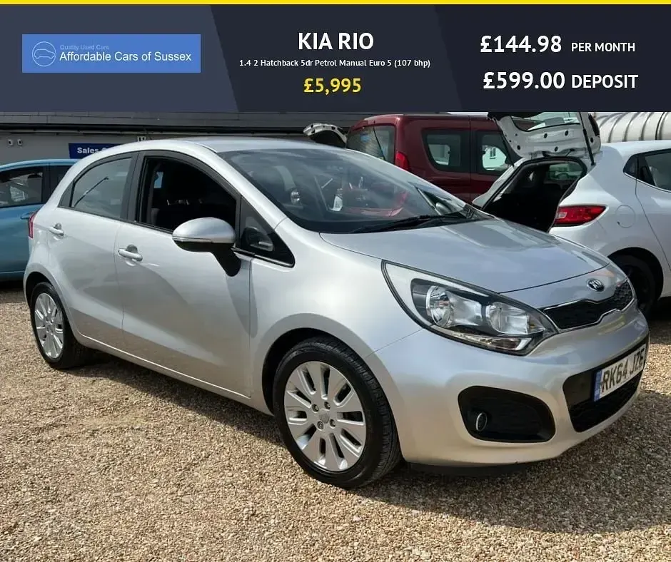 Used Kia Rio 109 HP (80 kW) 2014 Silver Hatchback