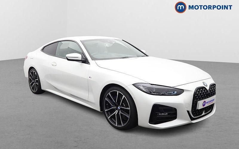 White Used 2021 BMW 430 M Sport Coupe | £29,499 (Fair price) - Image 1/4