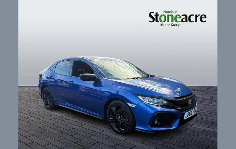 Used Honda Civic Sport 126 HP (92 kW) 2018 Blue Hatchback