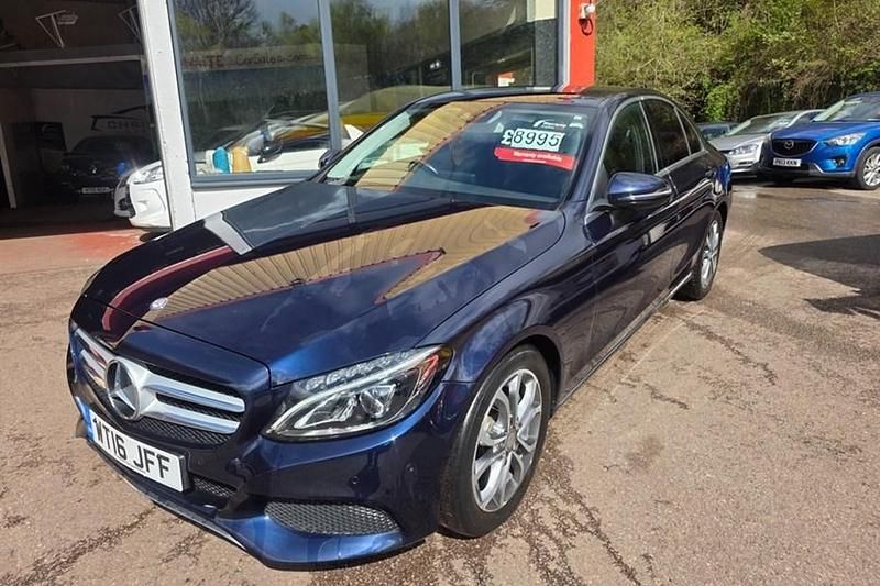 Used Mercedes C220 170 HP (125 kW) 2016 Blue Sedan