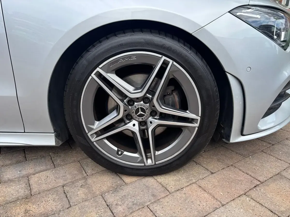 Used Mercedes CLA180 AMG Line Premium 136 HP (100 kW) 2021 Silver Coupe