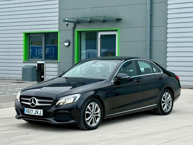 Black Used 2017 Mercedes C220 Sedan | £12,575 (Good price) - Image 1/4
