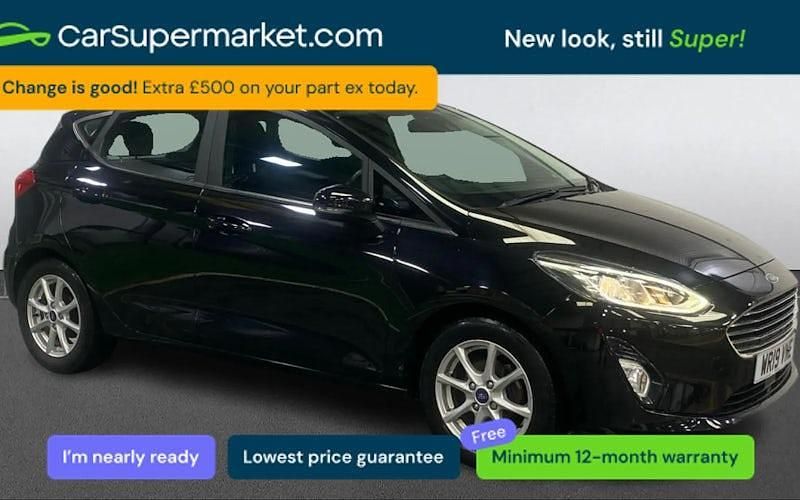 Used Ford Fiesta Zetec 101 HP (74 kW) 2019 Black Hatchback