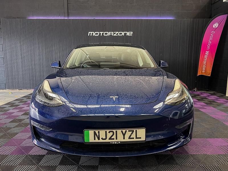 Used Tesla Model 3 Long Range AWD 366 kW (498 HP) 2021 Blue Sedan