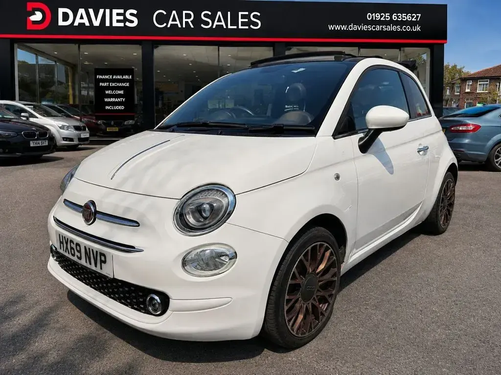 Used Fiat 500C S 69 HP (50 kW) 2019 White Cabriolet