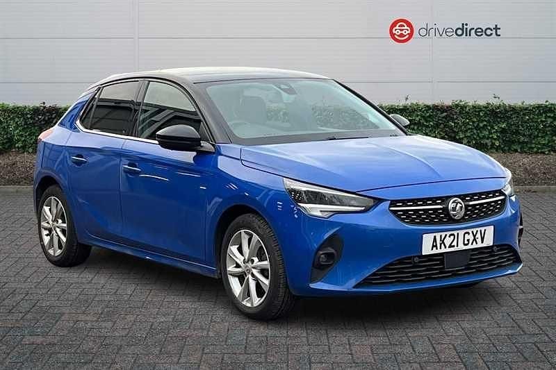 Used Vauxhall Corsa Elite 100 HP (73 kW) 2021 Blue Hatchback