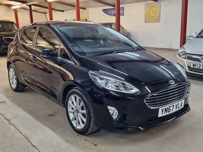 Black Used 2018 Ford Fiesta Titanium Hatchback | £9,450 (Good price) - Image 1/4