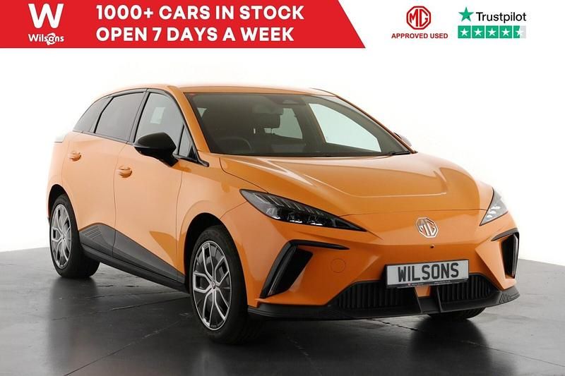 Orange New 2025 MG MG4 EV Trophy Hatchback | £20,199 - Image 1/4