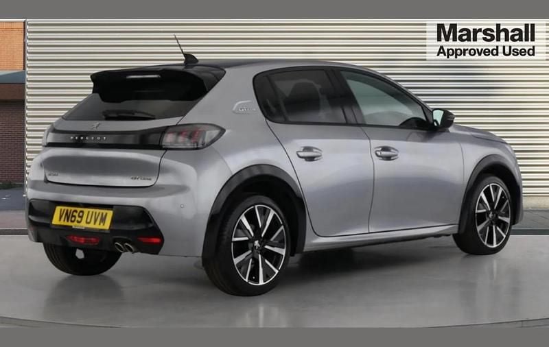 Used Peugeot 208 GT-line 128 HP (94 kW) 2020 Grey Hatchback