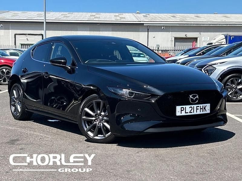 Black Used 2021 Mazda 3 Inclusive Hatchback | £16,226 (Fair price) - Image 1/4