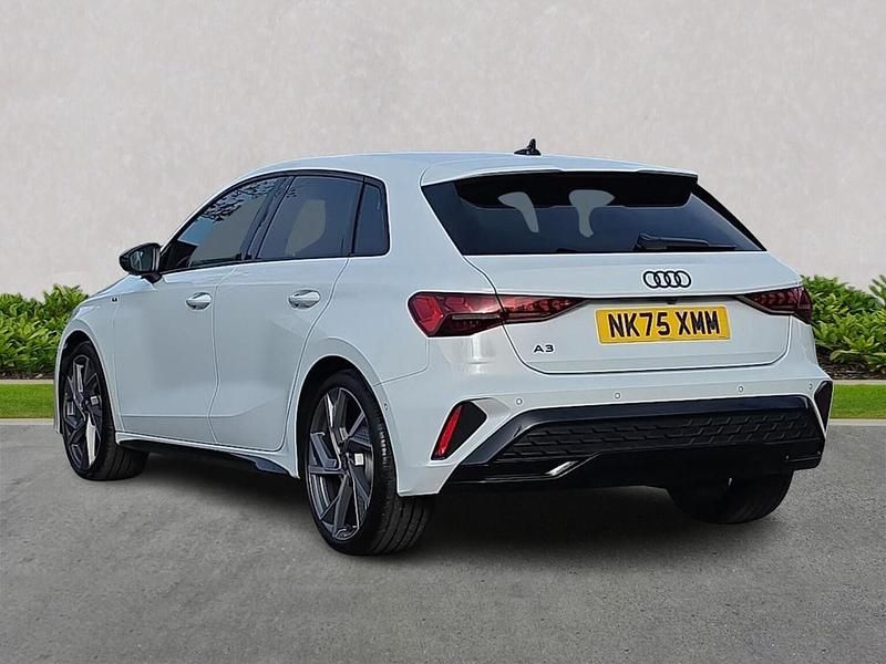 Used Audi A3 Black Edition 150 HP (110 kW) 2025 White Hatchback