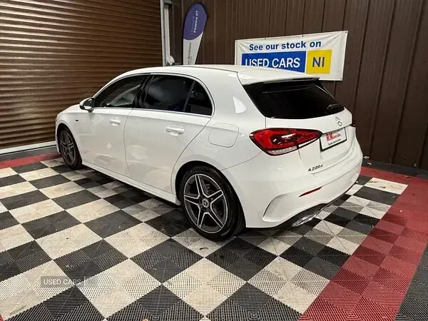 Used Mercedes A220 AMG line 190 HP (139 kW) 2019 White Hatchback