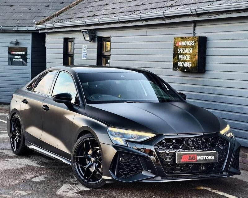 White Used 2023 Audi A3 Black Edition Sedan | £27,289 (Expensive) - Image 1/3