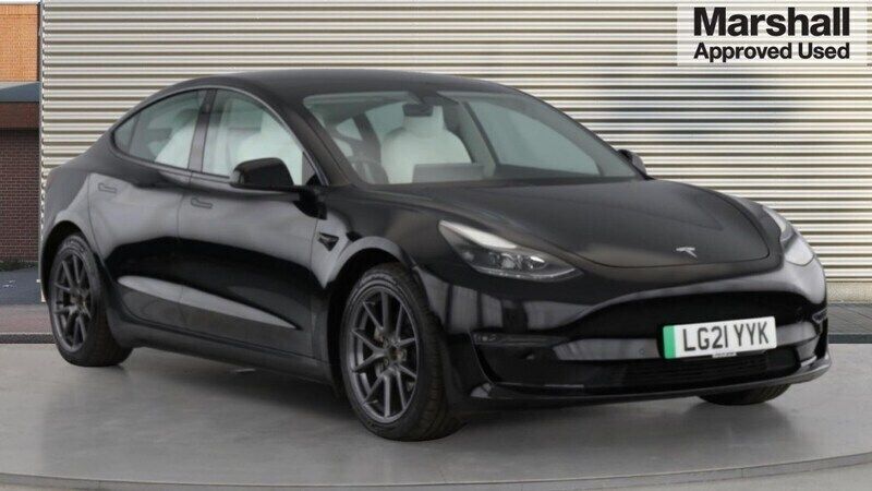 Black Used 2021 Tesla Model 3 Long Range AWD Sedan | £20,132 (Expensive) - Image 1/4