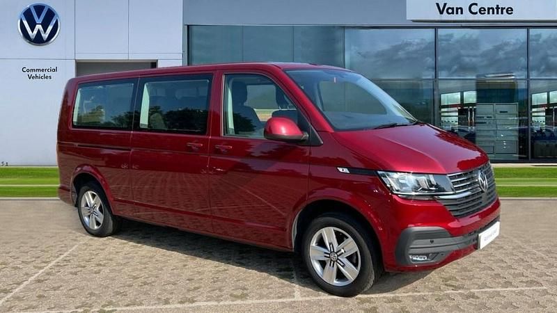 Fortana red metallic Used 2024 VW Transporter SE Van | £41,689 (Super price) - Image 1/4