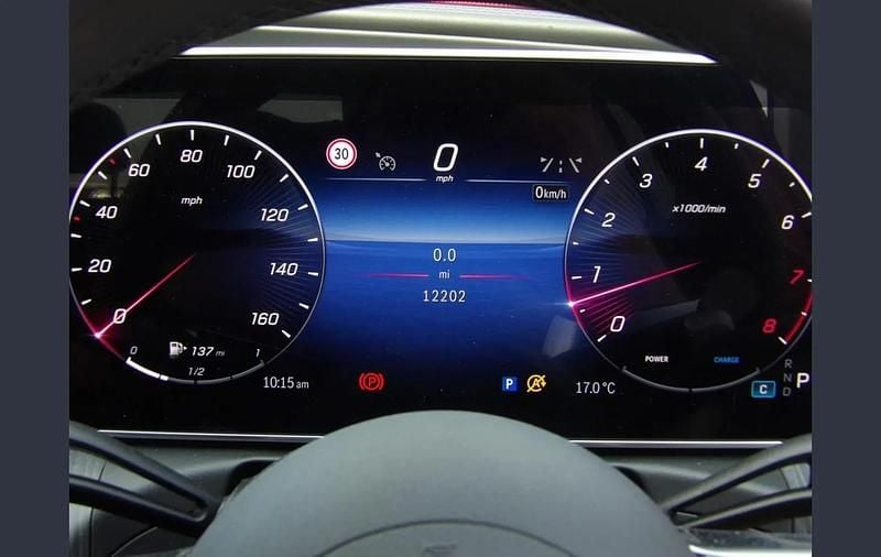 Used Mercedes C300e AMG Line Premium Plus 255 HP (187 kW) 2024 Red Sedan